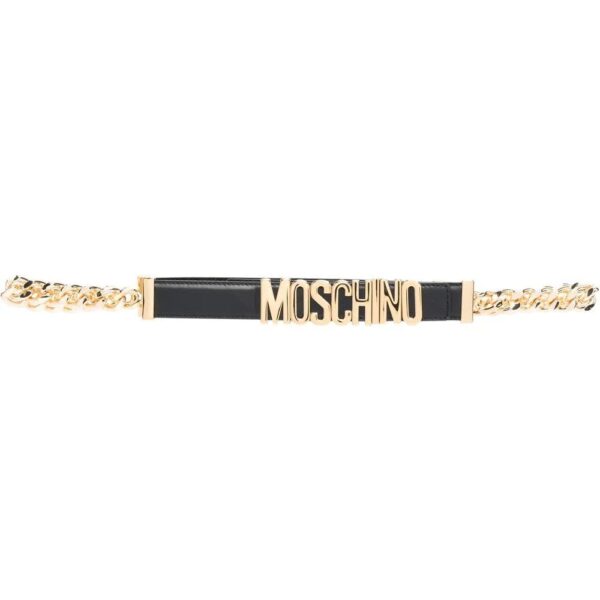 Moschino  logo lettering belt