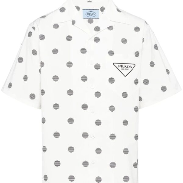 Prada  polka dot short-sleeve shirt