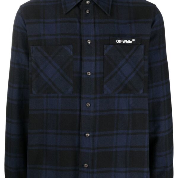Off-white Arrows check-print flannel shirt