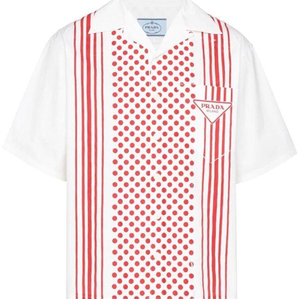 Prada  multi-print cotton shirt
