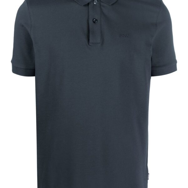 BOSS  embroidered-logo polo shirt