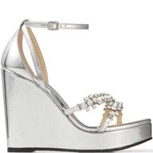 Jimmy choo  Bing 120mm wedge sandals