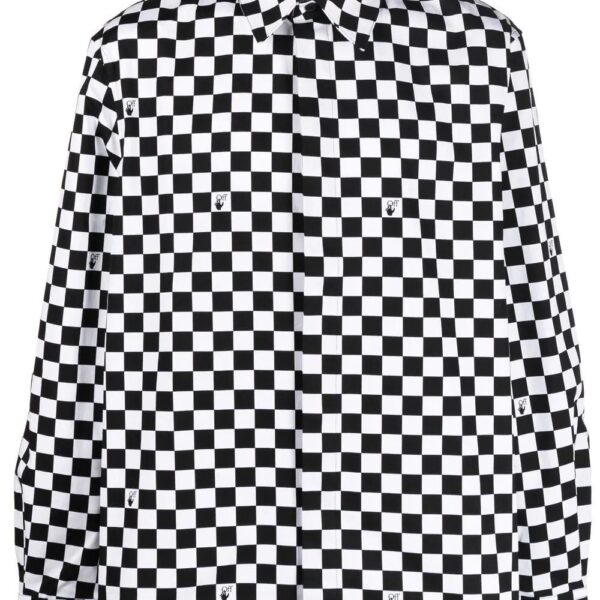 Off-white checkerboard print shirt