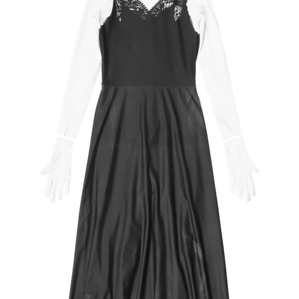 Balenciaga  layered glove-detail dress
