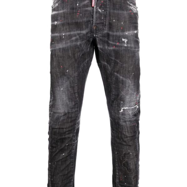 Dsquared2  distressed straight-leg jeans