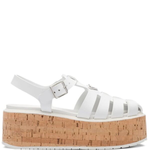 Prada platform wedge sandals