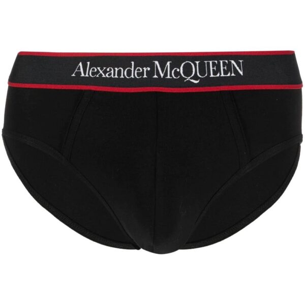 Alexander McQueen  logo-waistband cotton briefs