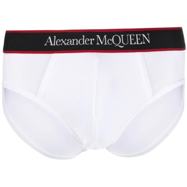 Alexander McQueen  logo-waistband cotton briefs