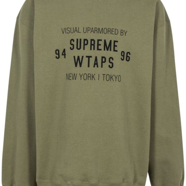 Supreme  x WTAPS crew-neck sweatshirt