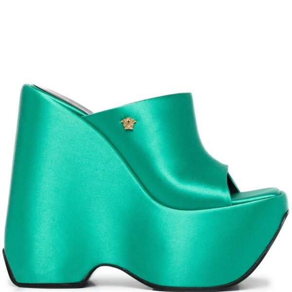 Versace platform wedge heels