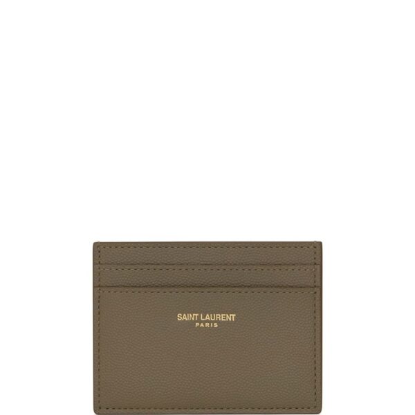 Saint Laurent  logo-print leather cardholder