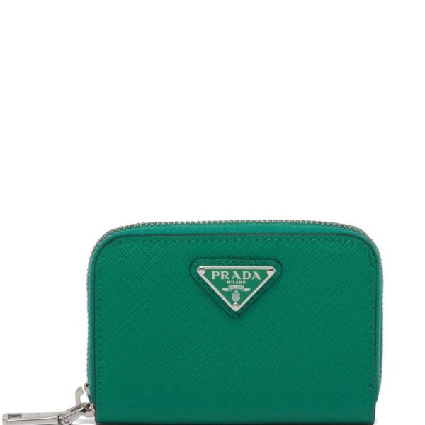 Prada  Saffiano leather triangle-logo wallet