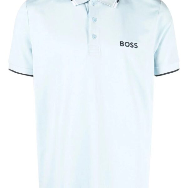 BOSS  embroidered-logo polo shirt