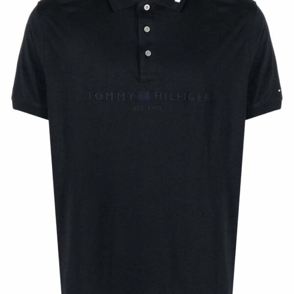 Tommy Hilfiger logo-print cotton polo shirt