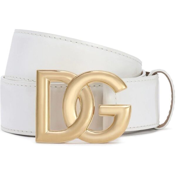 Dolce & Gabbana  DG logo-buckle leather belt