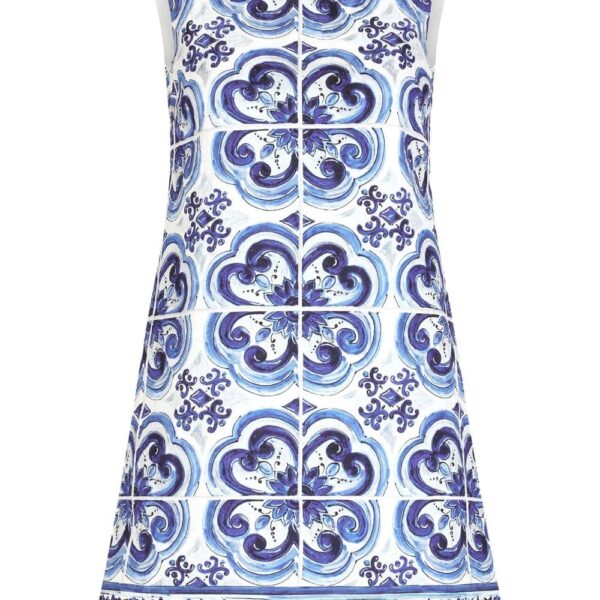 Dolce & Gabbana Majolica-print brocade minidress