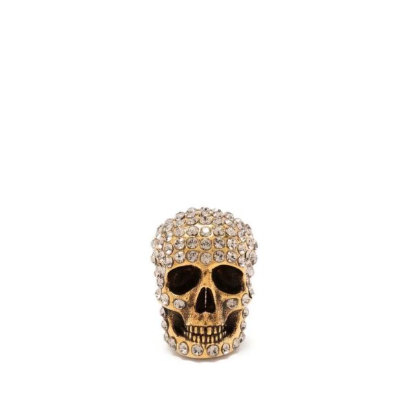 Alexander McQueen  crystal-embellished skull earring
