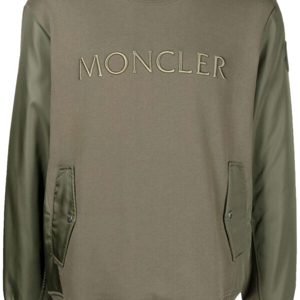 Moncler  logo-print cotton sweatshirt