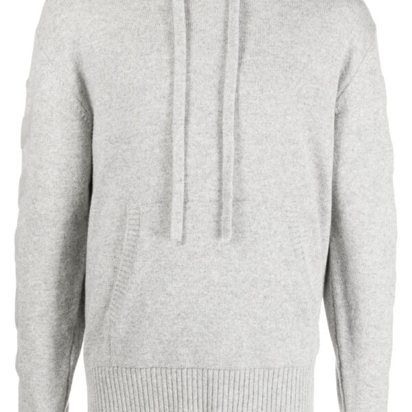 Off-White  arrow-motif cashmere hoodie