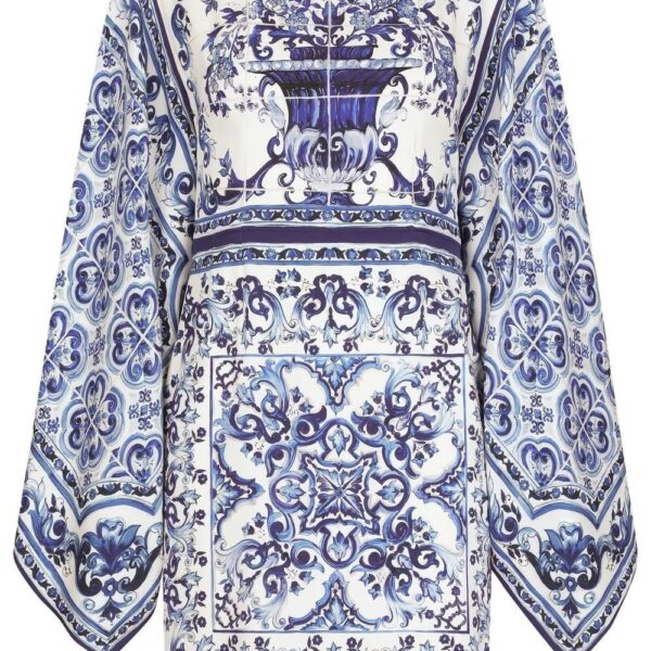 Dolce & Gabbana  Majolica-print mini dress