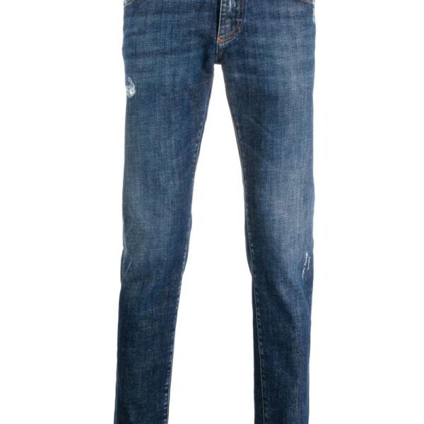 Dolce & gabbana  distressed-effect slim-fit jeans