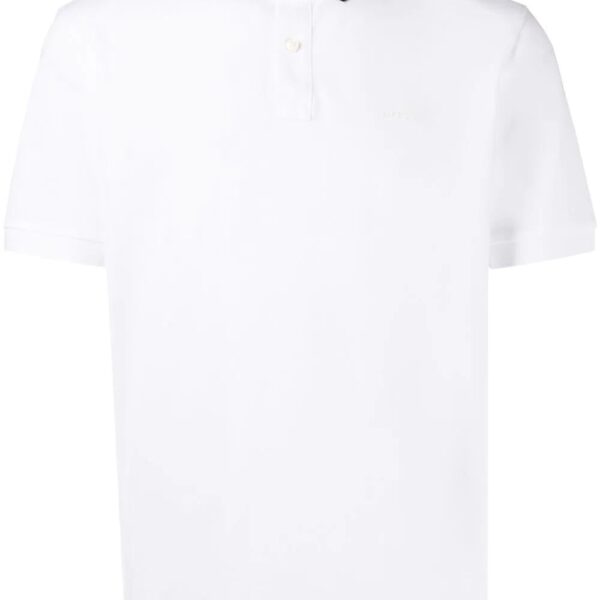 BOSS  embossed-logo cotton polo shirt