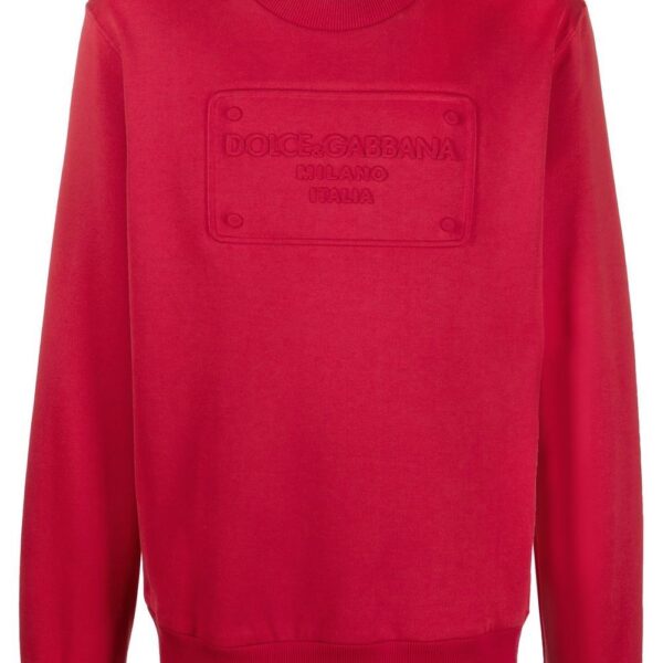Dolce & Gabbana  logo-embossed crew-neck sweatshirt