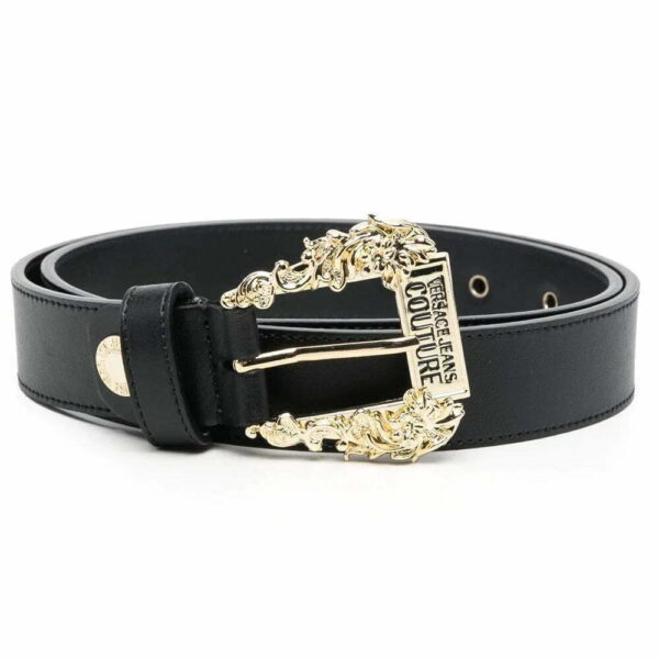 Versace Jeans Couture  Baroque-buckle leather belt