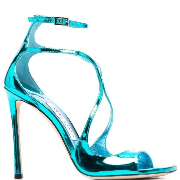 Jimmy choo  Azia 110mm metalic sandals