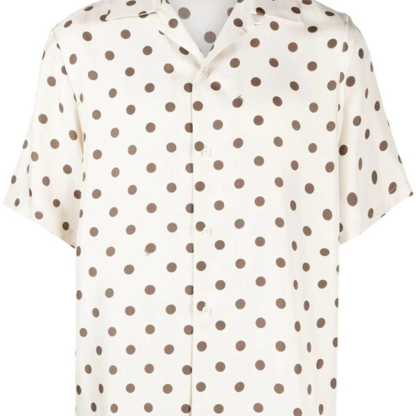 Amiri polka-dot silk shirt