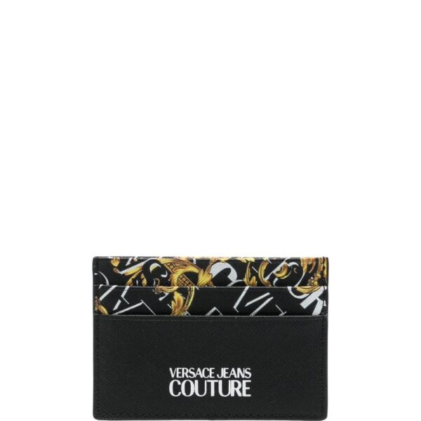 Versace Jeans Couture  logo-print leather cardholder