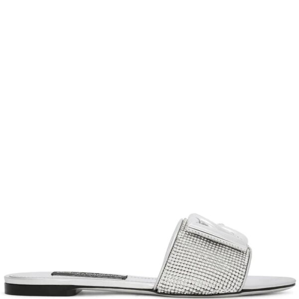 Dolce & Gabbana  crystal-embellished flat slides