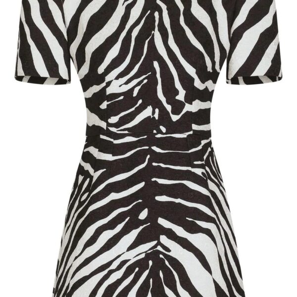 Dolce & Gabbana  zebra-print short-sleeve dress