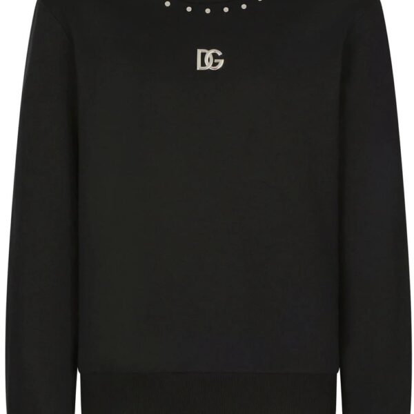 Dolce & Gabbana  stud-detail logo sweatshirt