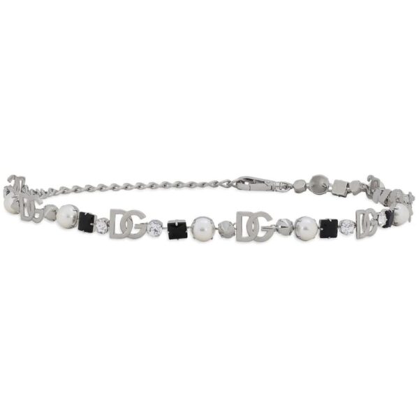 Dolce & Gabbana  rhinestone and DG logo belt