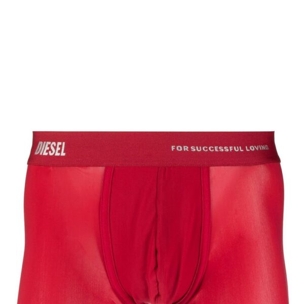 Diesel  slogan-waistband mesh briefs