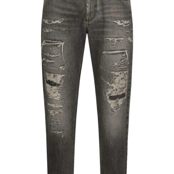 Dolce & Gabbana  distressed ripped-detail skinny jeans