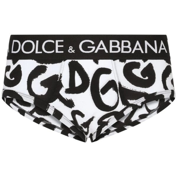 Dolce & Gabbana  graffiti logo-print briefs