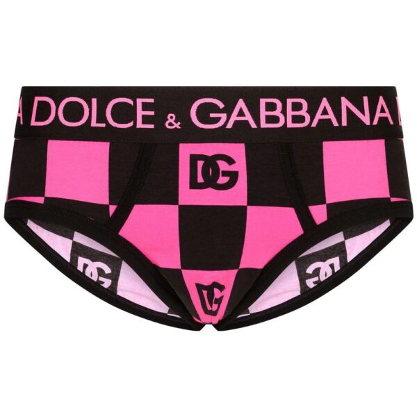 Dolce & Gabbana  logo check-print briefs