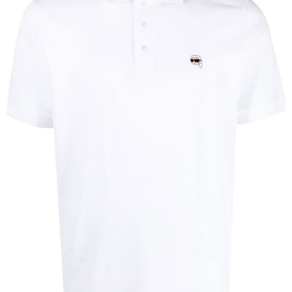 Karl Lagerfeld Ikonik embroidered polo shirt