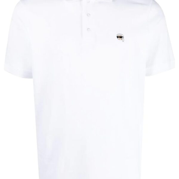 Karl Lagerfeld  Ikonik 2.0 embroidered polo shirt