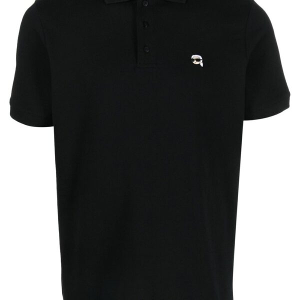 Karl Lagerfeld Ikonik embroidered polo shirt