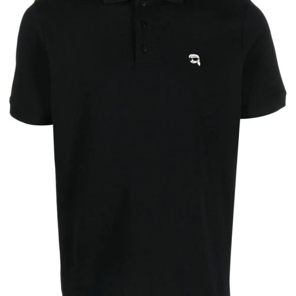 Karl Lagerfeld  Ikonik 2.0 embroidered polo shirt