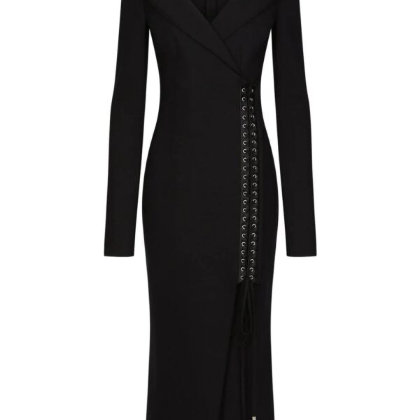 Dolce & Gabbana  lace-up detail blazer dress