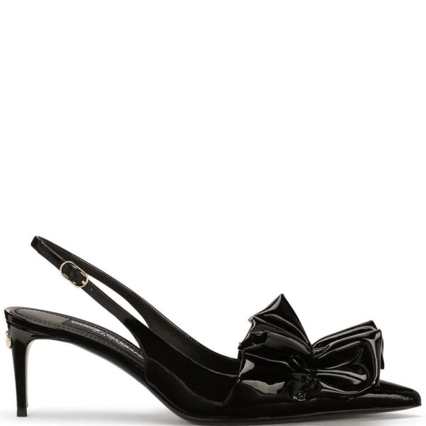 Dolce & gabbana  ruched-detail slingback pumps