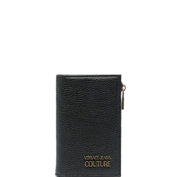 Versace Jeans Couture  logo-lettering leather wallet