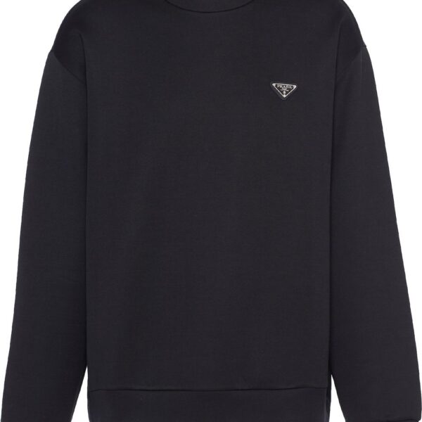 Prada  triangle-logo cotton sweatshirt