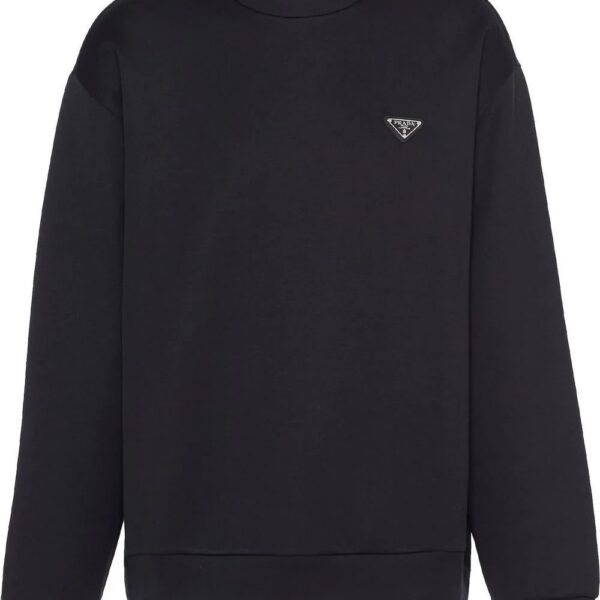 Prada  triangle-logo cotton sweatshirt