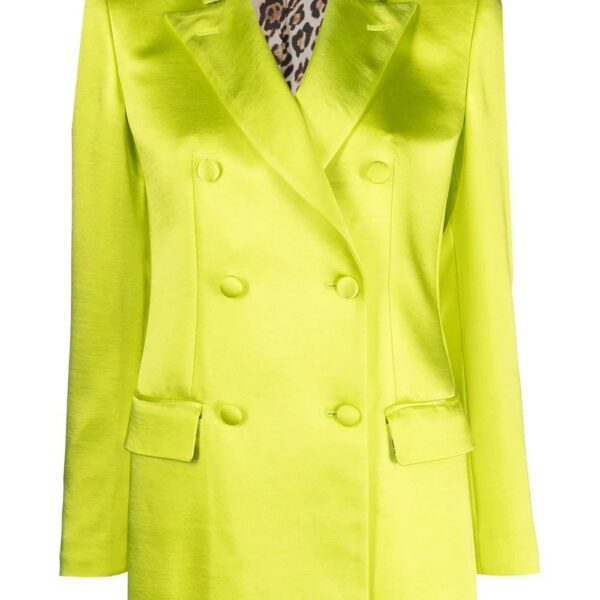 Philipp Plein  double-breasted satin blazer