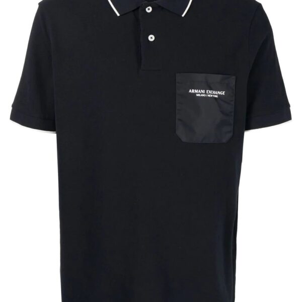 Armani Exchange logo polo shirt